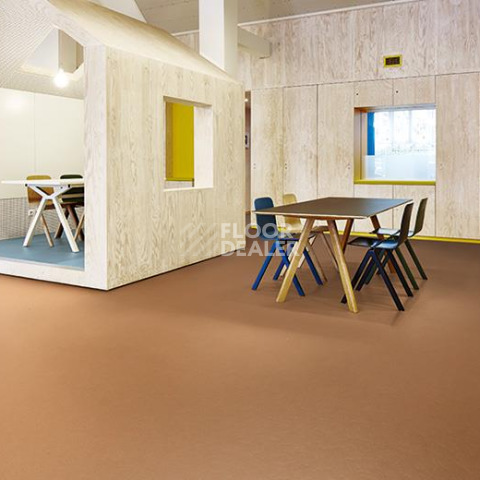 Forbo Marmoleum Decibel on Order 337035 terracotta фото 3 | FLOORDEALER